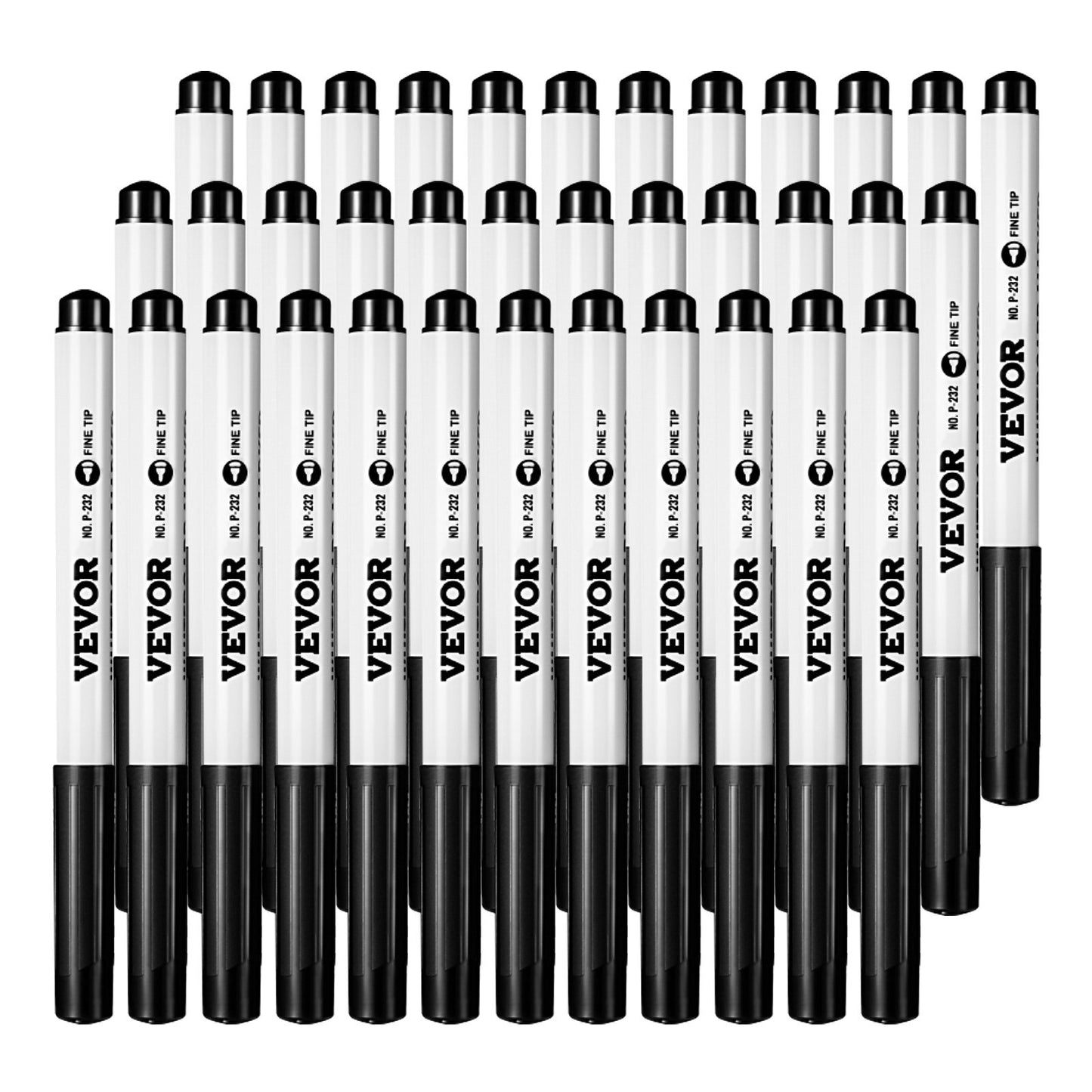 Black Dry Erase Markers, 36 Pack Low-Odor Whiteboard Markers, Fine Point Whiteboard Markers, Easily Clean Dry Erase Markers Bulk for School Office Home - American Smart