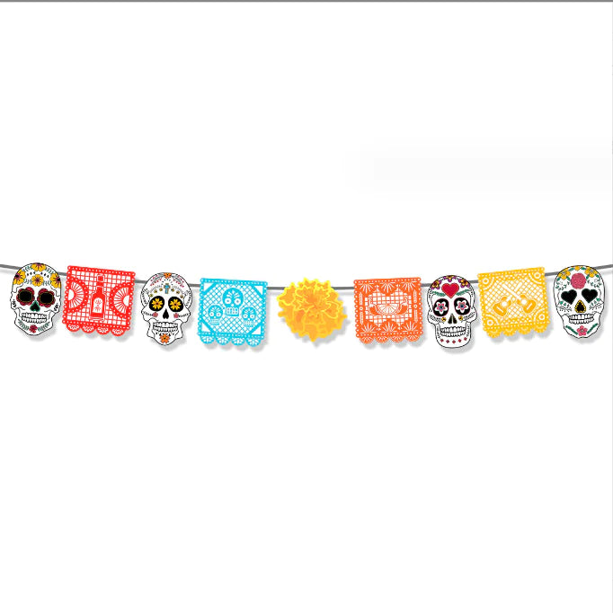 Halloween Skeleton Flag Spiral Hanging Decoration