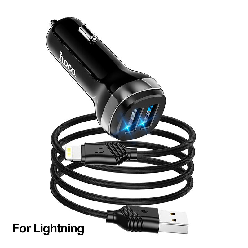 hoco-mini-4-8a-usb-car-charger-for-iphone-xiaomi-tablet-gps-fast-charger-car-charger-dual-usb-car-phone-charger-adapter-in-car