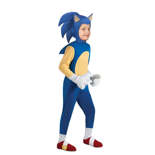Deluxe Sonic The Hedgehog Costume Children Game Character Cosplay Halloween Costume For Kids