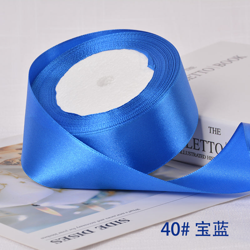 6-10-12-15-20-25-40mm Satin Ribbons for Wedding Birthday Party Gift Wrapping Tape Christmas Halloween DIY Crafts Handmade Ribbon
