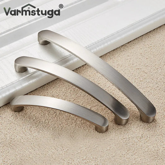 VARMSTUGA Cabinet Handles Knobs Aluminum Alloy Door Kitchen Knobs Brushed Cabinet Pulls Drawer Modern Furniture Handle Hardware-0