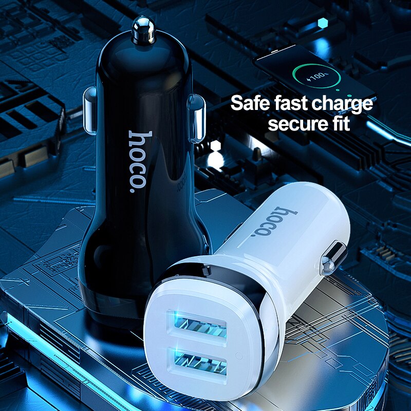 hoco-mini-4-8a-usb-car-charger-for-iphone-xiaomi-tablet-gps-fast-charger-car-charger-dual-usb-car-phone-charger-adapter-in-car