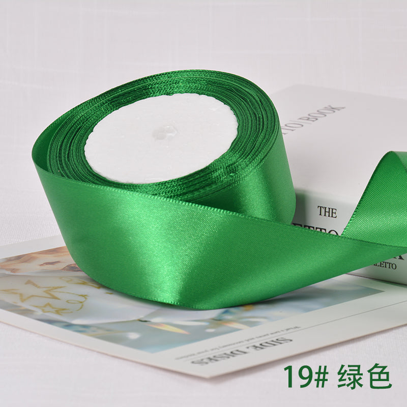 6-10-12-15-20-25-40mm Satin Ribbons for Wedding Birthday Party Gift Wrapping Tape Christmas Halloween DIY Crafts Handmade Ribbon