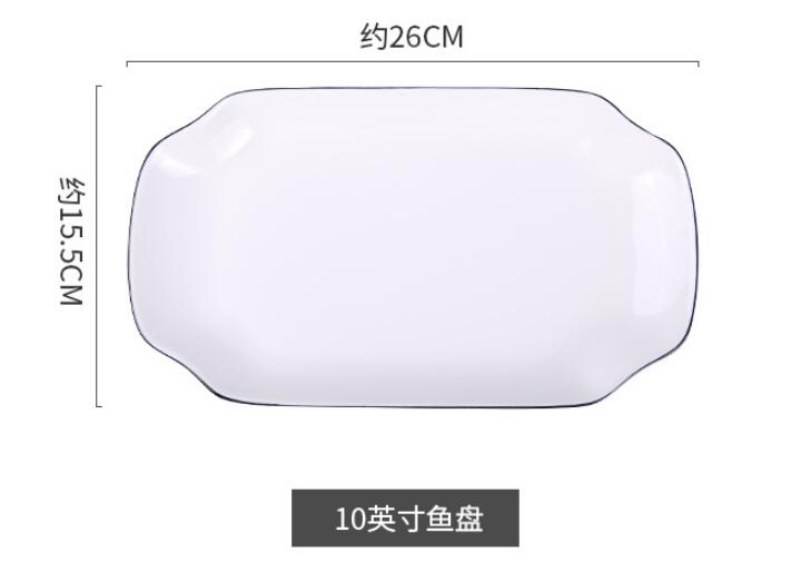 white-with-black-edge-dinner-plate-ceramic-kitchen-tray-food-dishes-rice-salad-noodles-bowl-soup-kitchen-cook-tool-1pcs-sale