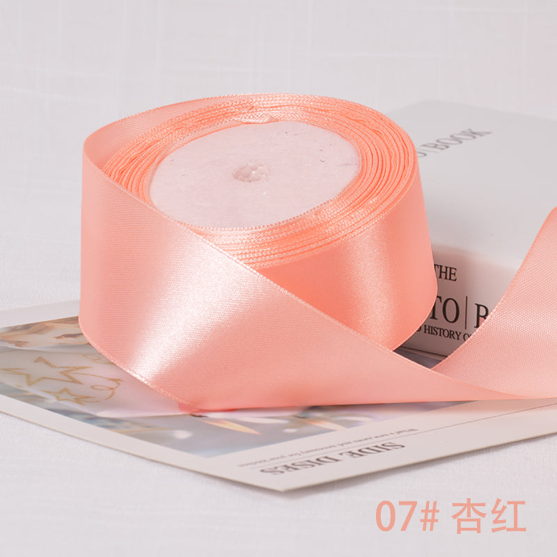 6-10-12-15-20-25-40mm Satin Ribbons for Wedding Birthday Party Gift Wrapping Tape Christmas Halloween DIY Crafts Handmade Ribbon