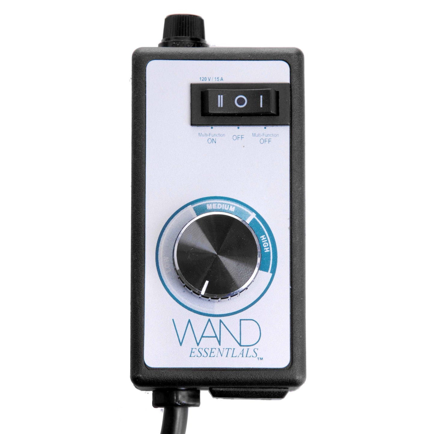Multi-function Wand Controller by Wand Essentials, shown in a video demonstration, with buttons and controls for versatile use.