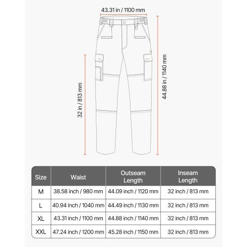 FR Pants for Men, 9 oz 100% Cotton, Flame-Resistant Cargo Pants with Multi-Pockets and Elastic Waist, Reinforced Tear-proof Stitching, Ideal for Welding Work and Casual Wear, XL Size, Dark Blue