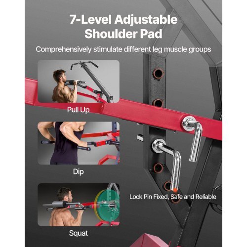 Home Gym Equipment, Leverage Gym with 2:1 Ratio LAT Low Row System, Strength Training Machine for Squats Deadlifts Bench Press Bicep Curls, Home Gym Machine, Adjustable Full Body Workout Station