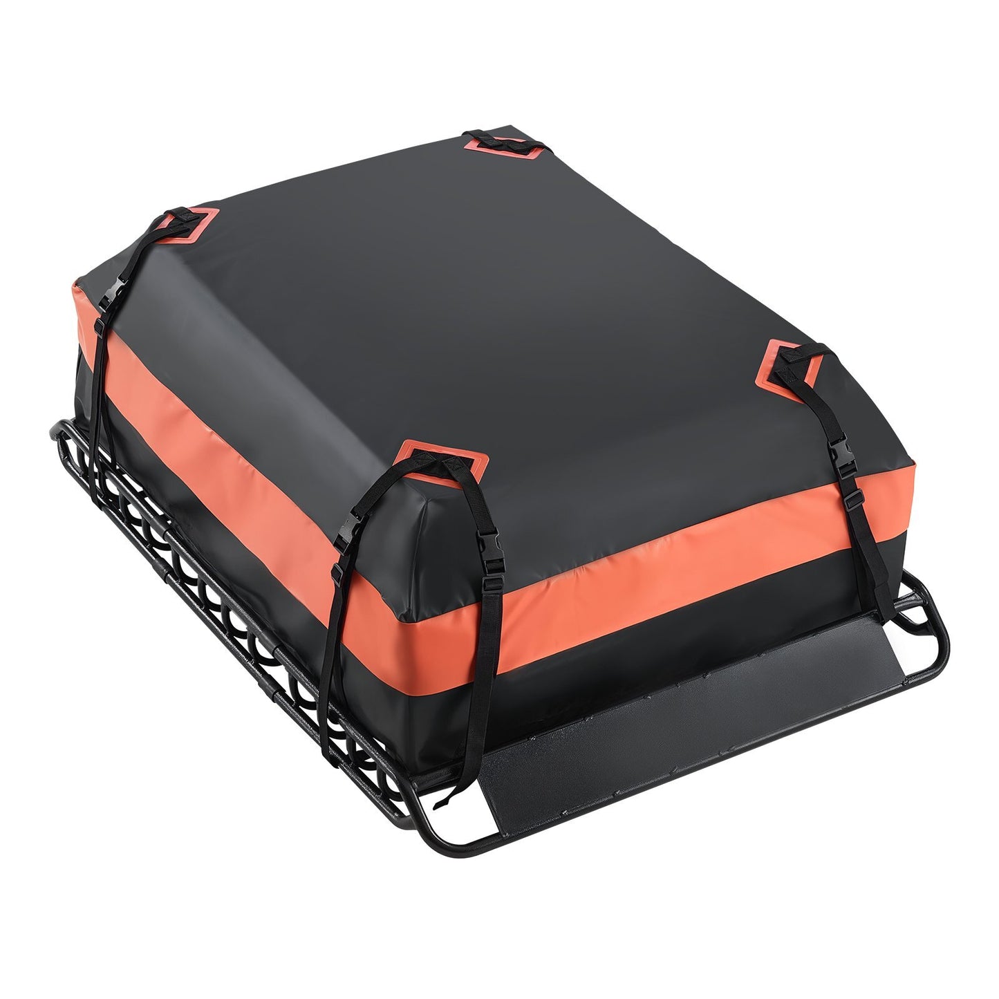Roof Rack Basket, 51 x 36 x 4.1 in, Universal Rooftop Cargo Carrier with 1120 x 870 x 260 mm Cargo Bag, Net, Ratchet Straps, 200 lbs Max Load Capacity Car Top Luggage Holder, for SUV Truck Car - American Smart