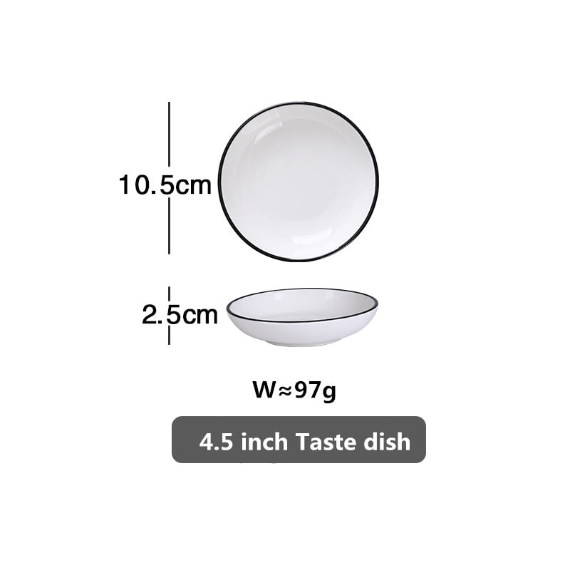 white-with-black-edge-dinner-plate-ceramic-kitchen-tray-food-dishes-rice-salad-noodles-bowl-soup-kitchen-cook-tool-1pcs-sale