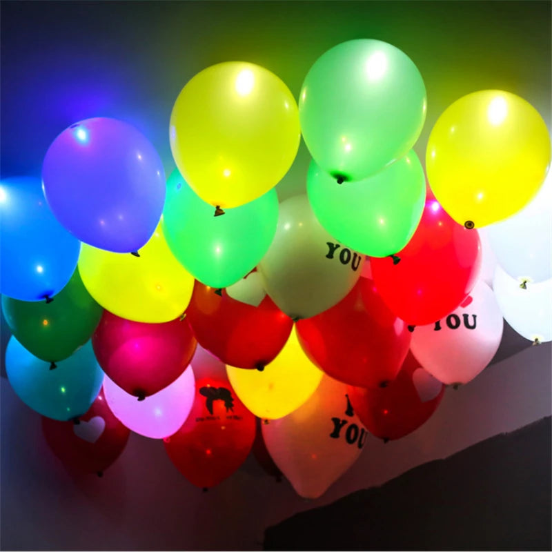 10pcs LED Light Bulbs LED Lamps Latex Balloon Lights for Christmas Halloween Decor Wedding Birthday Party Decorations supplies