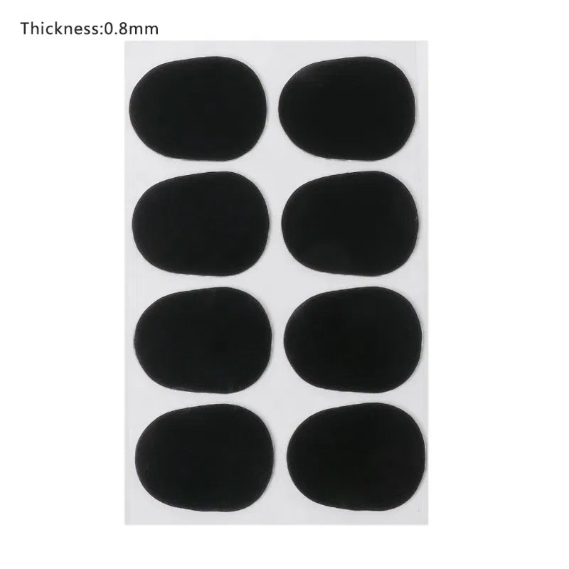 Color: Light Grey - Big sale8pcs Treble/Alto/Tenor Sax Clarinet Mouthpiece Patches Pads Cushions 0.5mm 0.8mm