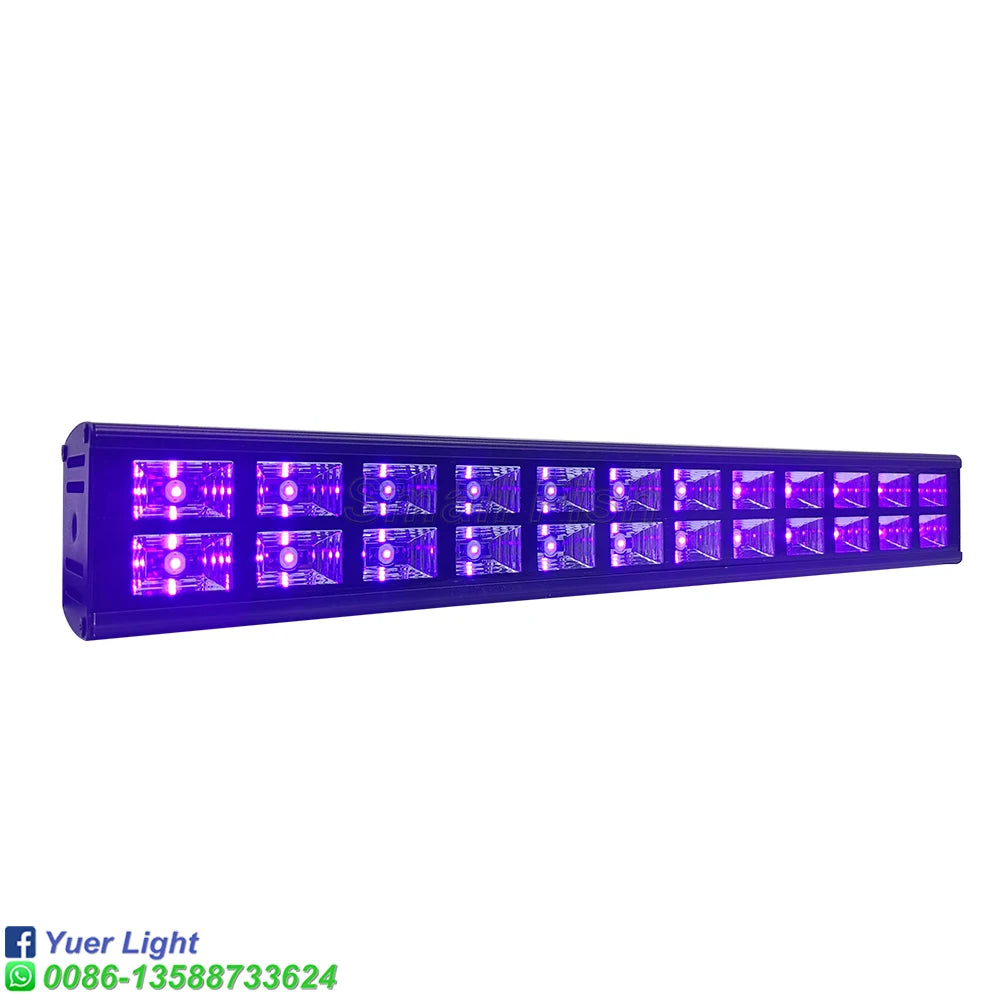 24X3W LED UV Wall Washer Lights Remote Control UV LED Strobe DJ Disco Party Bar Wash Light For Christmas Indoor Effect Lights