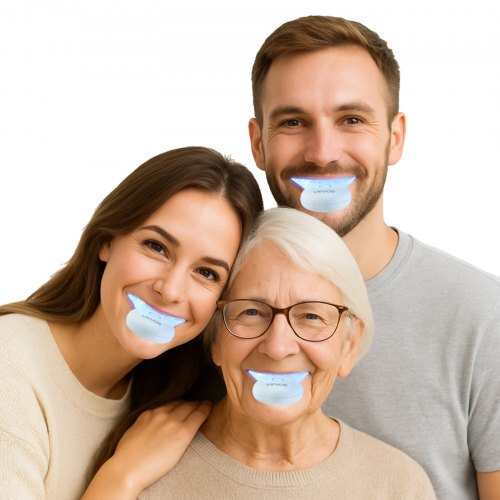 Teeth Whitening Kit with LED Light, 32 LED Accelerator Lights, Whitening Strips, Pens and Gel Syringes, U-Shaped Tray, Wireless Portable Kit Fast and Effectively Removes Stubborn Stains