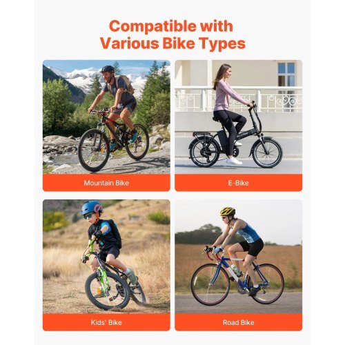 Bike Rack, Fits Tire Width 3 Inch/76.2 mm, Carbon Steel Double-Sided Grid Bike Rack Stand, Freestanding Bicycle Storage Holder for Curbside, Garage, Indoor, Outdoor Parking, 6-Bicycle Capacity