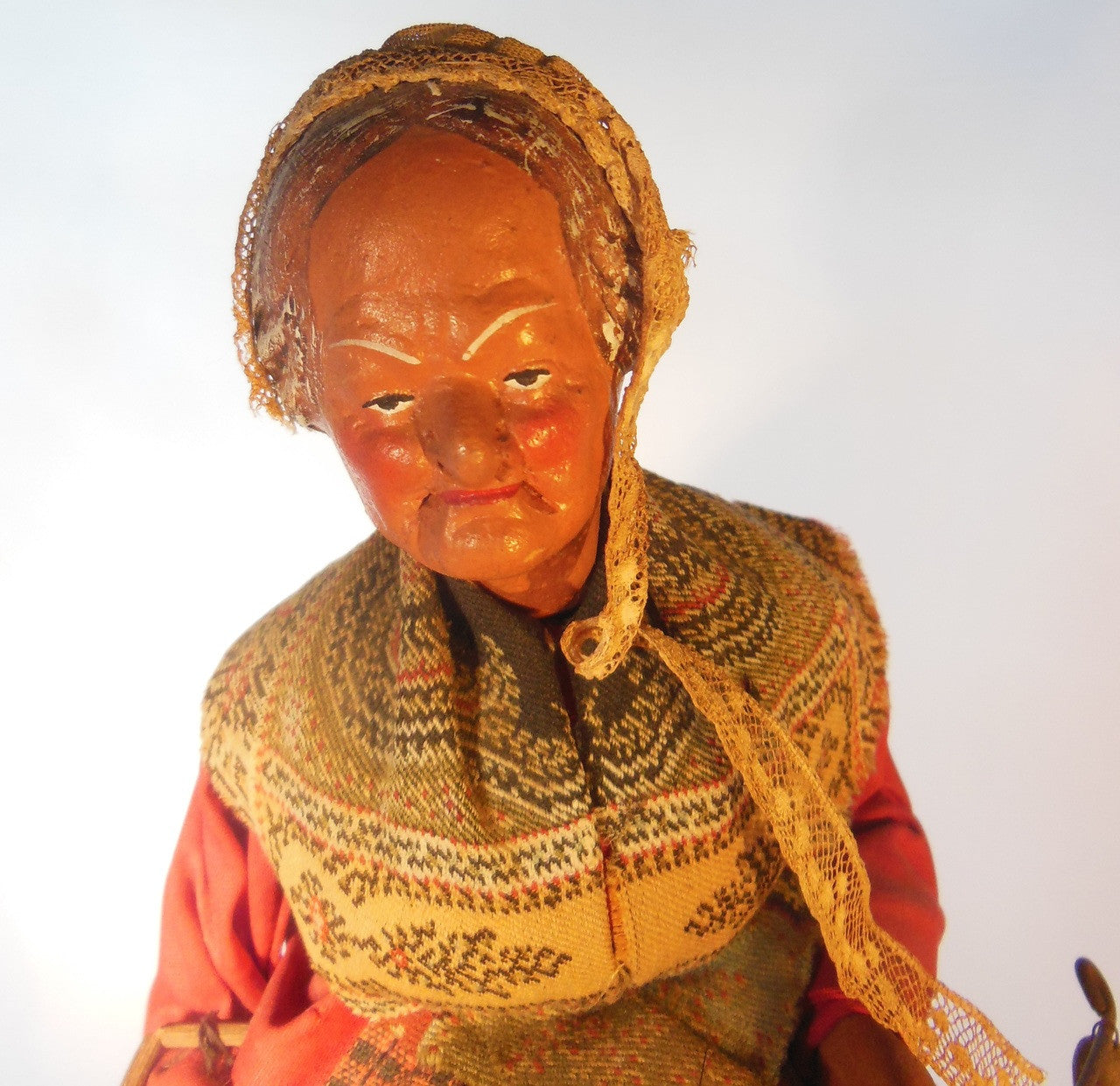 Pre 1930 Elderly Woman Doll by Jouglas Depose-7