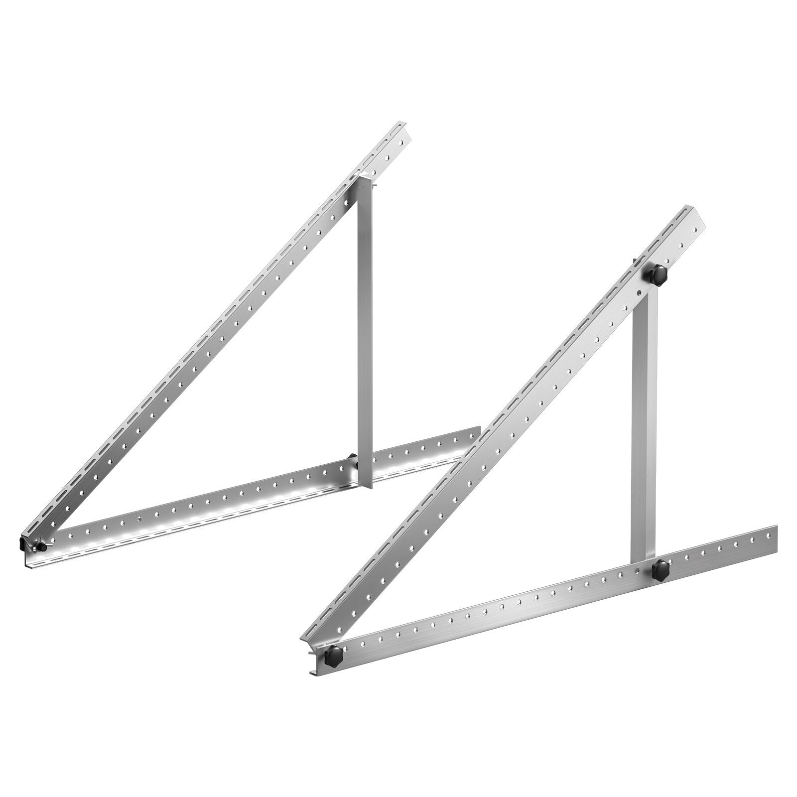 41-Inch Solar Panel Mounting Brackets, 0 to 90? Adjustable Tilt Mount Brackets Support 100-300W Solar Panels, Lightweight Aluminum Brackets with Folding Tilt Legs for RV, Roof, Boat, Off-Grid - American Smart
