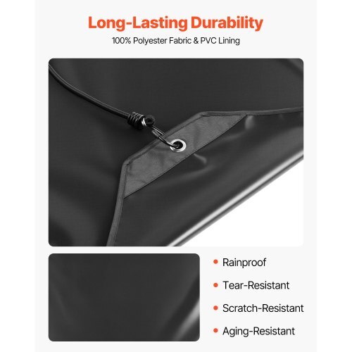 Air Conditioner Cover for Outside Units, 28 x 28 inch Central AC Cover for Air Conditioning Unit, Top Universal Mesh Defender Rainproof Easy Install for Outdoor Outside All Seasons, Black