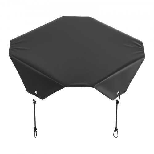 Air Conditioner Cover for Outside Units, 28 x 28 inch Central AC Cover for Air Conditioning Unit, Top Universal Mesh Defender Rainproof Easy Install for Outdoor Outside All Seasons, Black