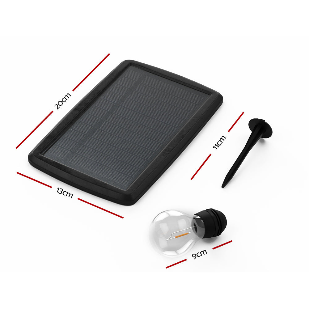 Jingle Jollys 17m Solar Festoon Lights LED String Light Outdoor Christmas-1