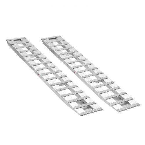 Loading Ramps, 2 Pcs 94 x 15 in, Durable Aluminum and Heavy-Duty Trailer Ramp Set with 16 Anti-Slip Plates, 6000 Lbs Combined Capacity, for Carts, Farm Tractors, ATVs, Lawn Mowers, Motorcycles