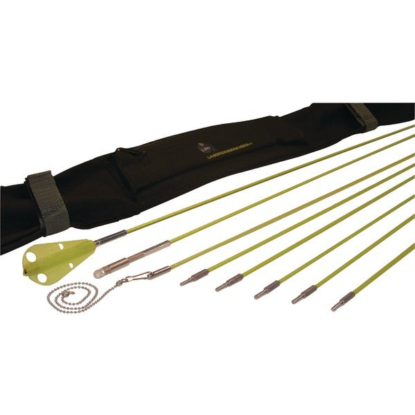 Labor Saving Devices 81-600 Creep-Zit compact threaded wire running rod kit, 24ft for electrical installation.