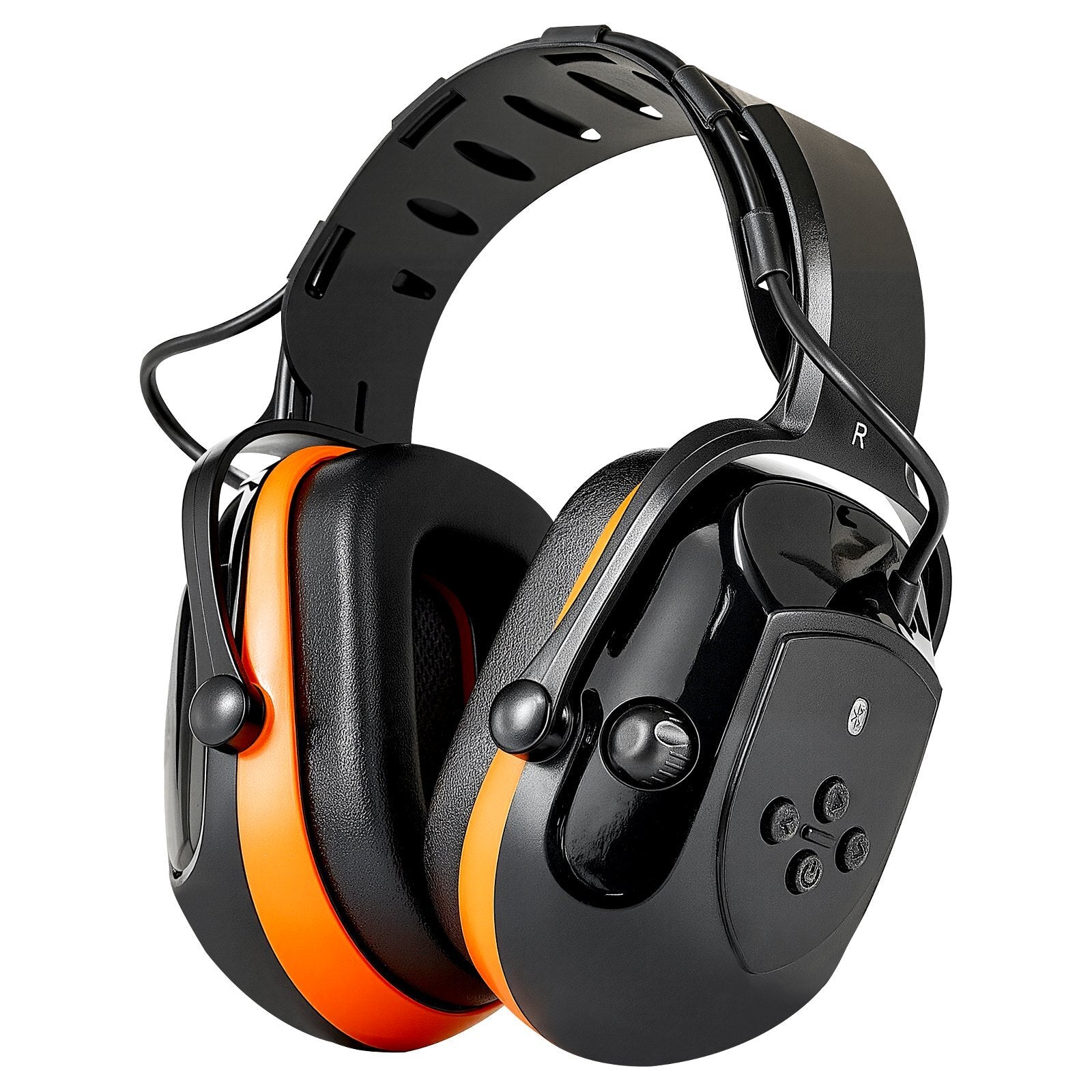 Safety Earmuffs, Electronic Ear Muffs with 5.1 Bluetooth Technology Ear Protector, Noise Reduction Headphone NRR23dB, Hearing Protection Earmuffs for Shooting, Manufacturing and Lawn Mowing - American Smart