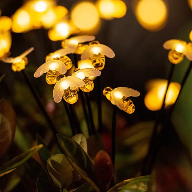 LED Solar Bee Festival Lights for Outdoor Decoration