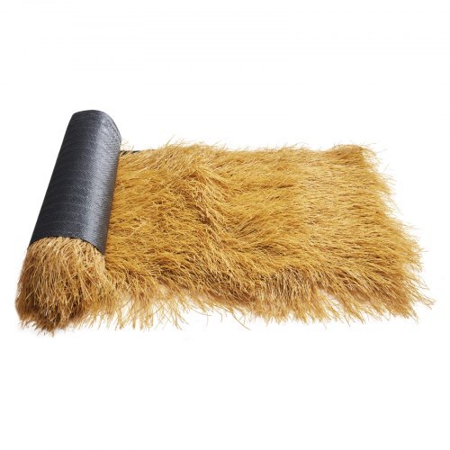 Artificial Thatch Grass Roof, 1.3 x 3.9 ft Tiki Bar Hut Thatch Roofing Roll, Waterproof & Fire-Resistant, Palapa Tiki Roof Mat for Patio Pool Beach Tropical Hawaiian Party Dcor