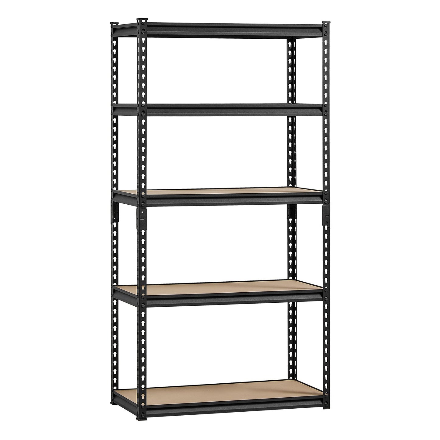 Storage Shelves, 2000 lbs, 5 Tier Garage Storage Shelving, 16" D x 32" W x 62.8" H Adjustable Metal Shelves for Garage Shelves Utility Rack Shelf, Ideal for Kitchen, Warehouse, Basement, Black - American Smart