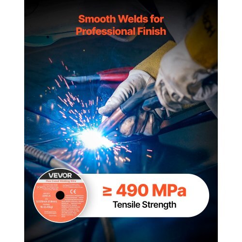 Flux Core MIG Welding Wire, E71T-11 0.035-inch 1 LBS, Gasless Mild Steel Welding Wire with Low Spatter for All Position Arc Welding, Self-Shielded for Outdoor Use (Pack of 3 Rolls) - American Smart