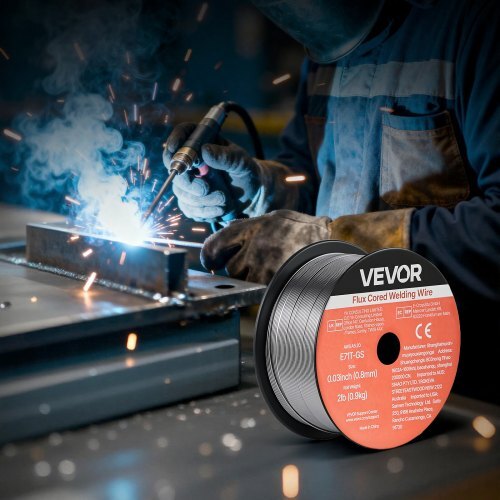 Flux Core MIG Welding Wire, E71T-11 0.035-inch 1 LBS, Gasless Mild Steel Welding Wire with Low Spatter for All Position Arc Welding, Self-Shielded for Outdoor Use (Pack of 3 Rolls) - American Smart