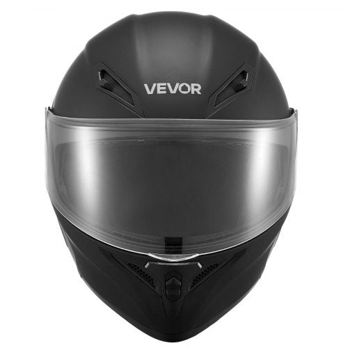 Motorcycle Helmet, Modular, Adult Motocross Dirt Bike Helmet with Large Clear Visor, Comfortable Motorbike Racing Street with Detachable Liner for Men & Women, DOT Approved, (Matte Black, M) - American Smart