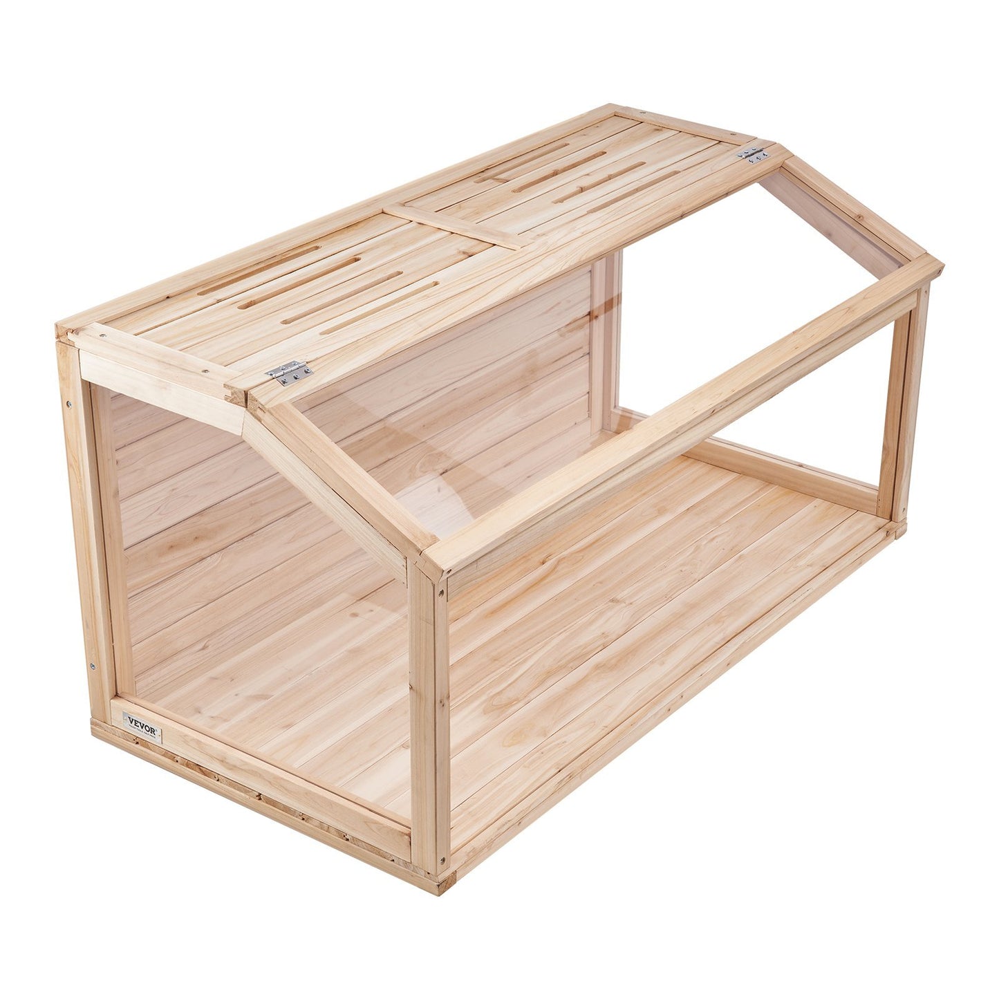 Wooden Hamster Cage, 270? Viewing Hamster Habitat, 32 x 16 x 16 in, Dwarf Hamster Cages with Openable Top, Ventilated Small Animal Cage, Pet Mouse Cage for Gerbils, Rats, Guinea Pigs, Mice