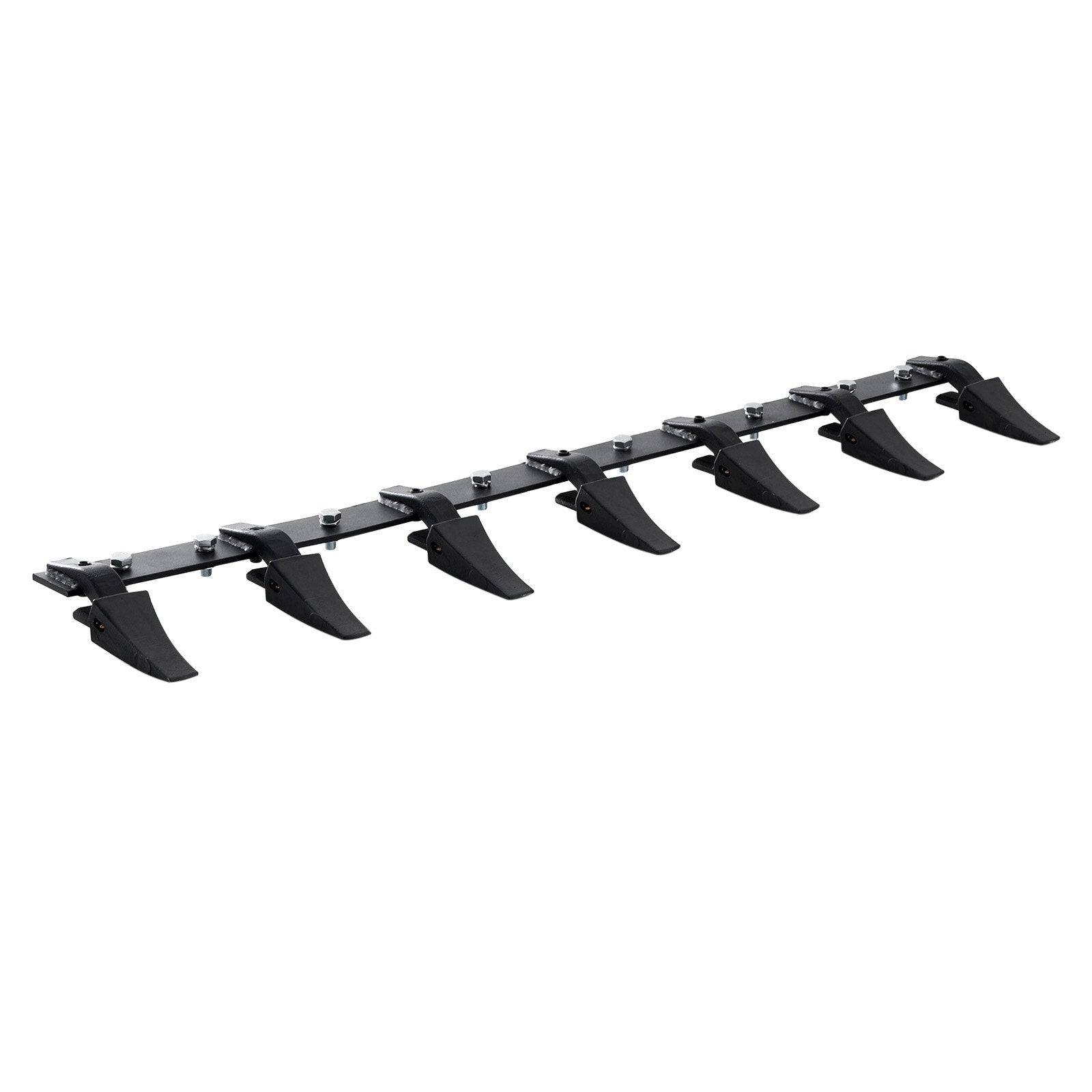 Bucket Tooth Bar, 60'', Heavy Duty Tractor Bucket 7 Teeth Bar for Loader Tractor Skidsteer, 4560 lbs Load-Bearing Capacity Bolt On Design, for Efficient Soil Excavation and Bucket Protection - American Smart