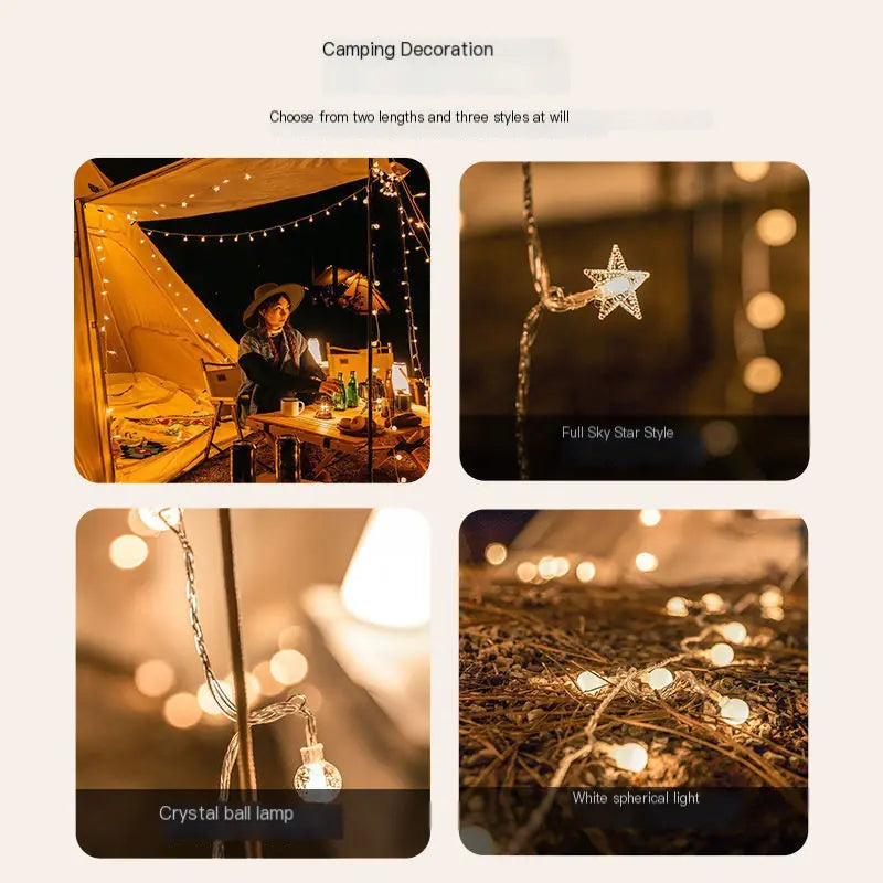 LED Camping Tent Ball Lights for Outdoor Decoration