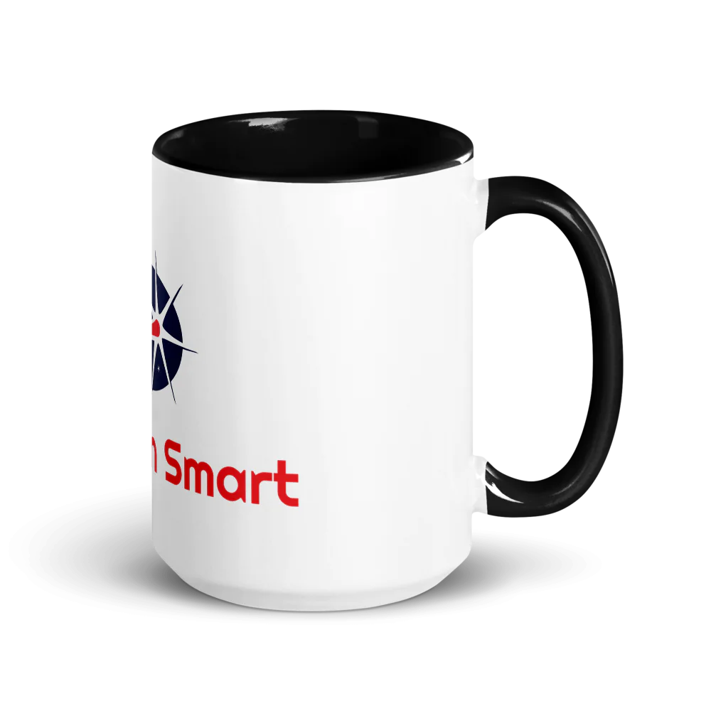 White Ceramic Mug with Color Inside