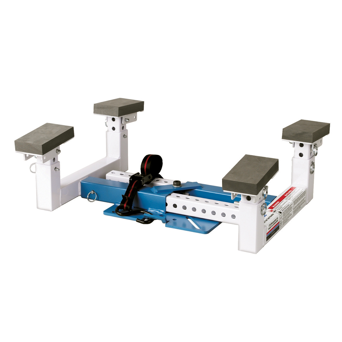 OTC fuel tank handler for transmission jacks and accessories, showing the durable OTC1758 tool in use.
