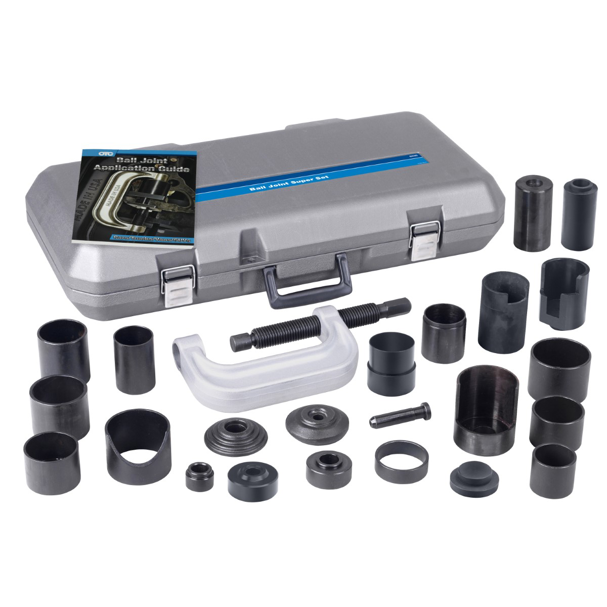 OTC Ball Joint Intermediate Service Kit for suspension systems, includes tools and components for ball joint replacement.