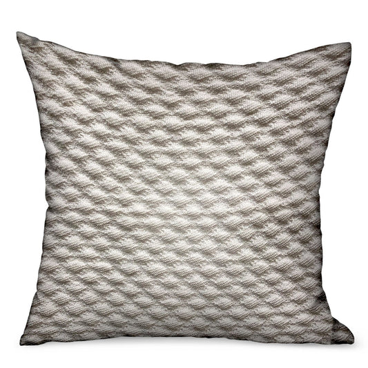 Monroe Bisque Brown Dobby Luxury Outdoor/Indoor Throw Pillow-0
