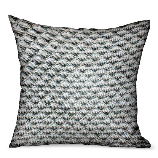 Victorian Charm Blue Dobby Luxury Outdoor/Indoor Throw Pillow-0