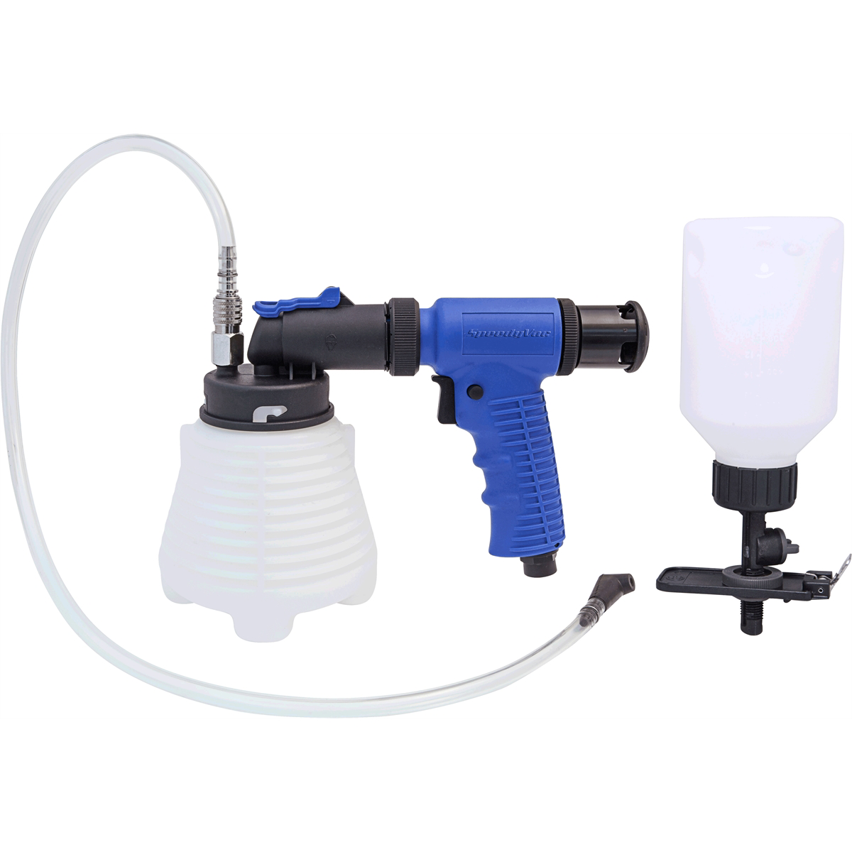 Private Brand Tools 800ml vacuum brake bleeding kit with hoses and tools for efficient brake fluid bleeding and maintenance.