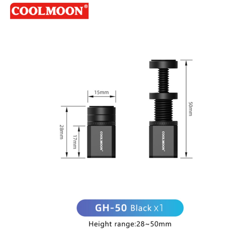 GPU Vertical Mount Aluminum Alloy GPU Stand Telescopic Screw Design Bracket Accessories Adjustable Height Graphics Card Brackets Holder Vertical Graphics Video Card Bracket GH-120 silver