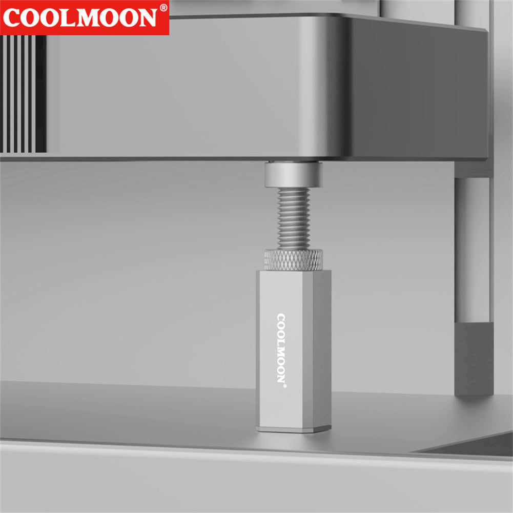 GPU Vertical Mount Aluminum Alloy GPU Stand Telescopic Screw Design Bracket Accessories Adjustable Height Graphics Card Brackets Holder Vertical Graphics Video Card Bracket GH-120 silver