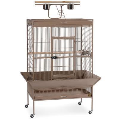 Prevue Pet Playtop Bird Home Coco 3154COCO featuring a cozy cage with natural wood finish and playful design for small birds.