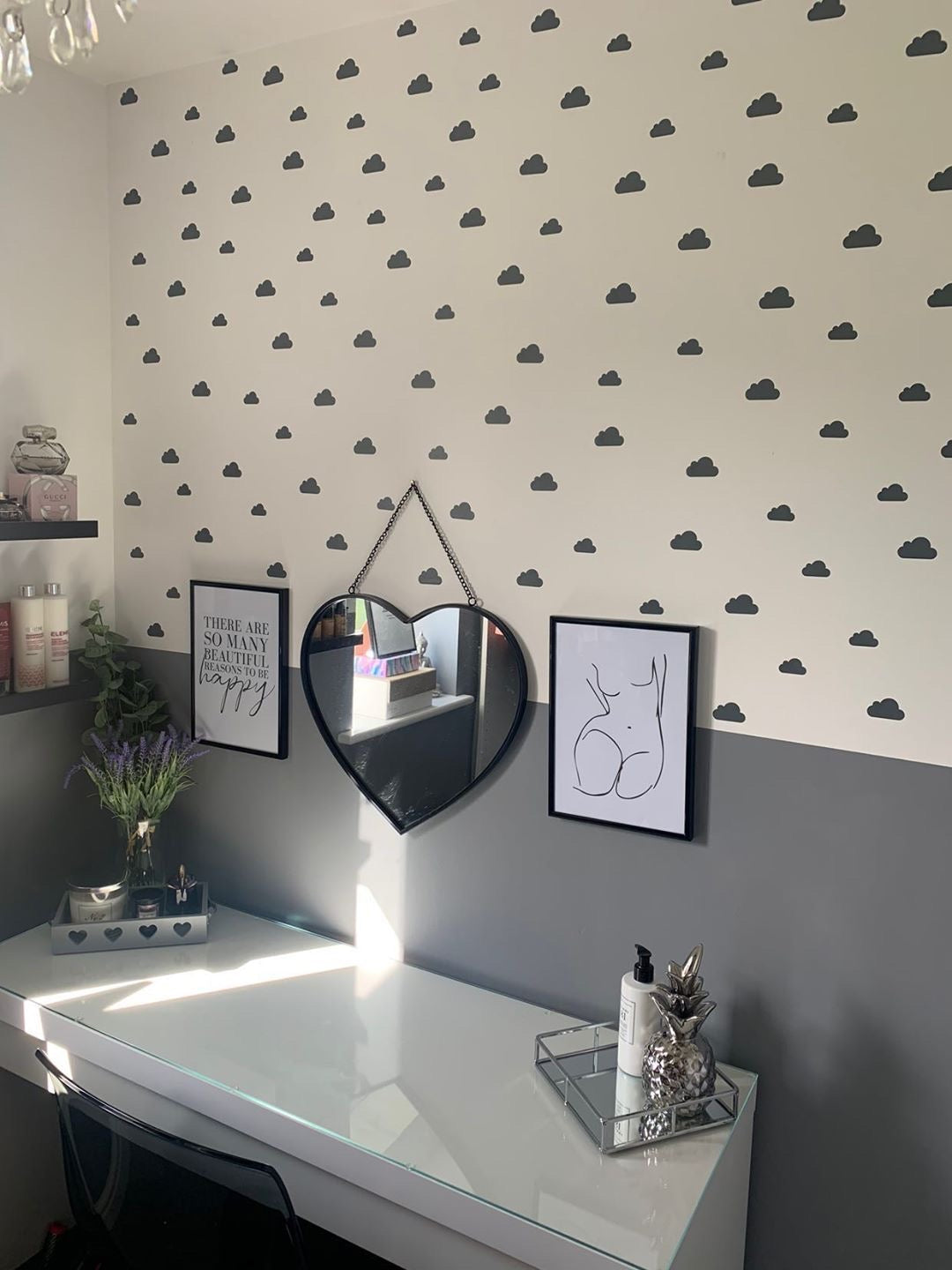 Assorted Shapes Personalised Wall Stickers Bedroom Kids Nursery Dressing Room Home Decor Murals-14