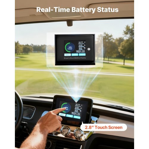 48V (51.2V) 150AH Lithium Golf Cart Battery, with 20A Charger, Lifepo4 Battery Kit, Built-in 250A BMS, with Bluetooth & Touch Monitor, 2C Discharge, 4000 Cycles, for Golf Carts, Trolling Motors - American Smart