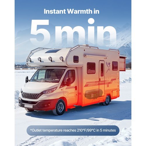 Diesel Heater, 8KW, DC 12V/24V, Portable Diesel Air Heater with Remote Control and LCD Screen, Fast Heating Low Noise, 2.6 Gal Large Fuel Tank for Vehicles, Vans, RVs, Campers, and Trucks - American Smart