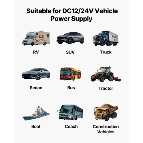 Diesel Heater, 8KW, DC 12V/24V, Portable Diesel Air Heater with Remote Control and LCD Screen, Fast Heating Low Noise, 2.6 Gal Large Fuel Tank for Vehicles, Vans, RVs, Campers, and Trucks - American Smart